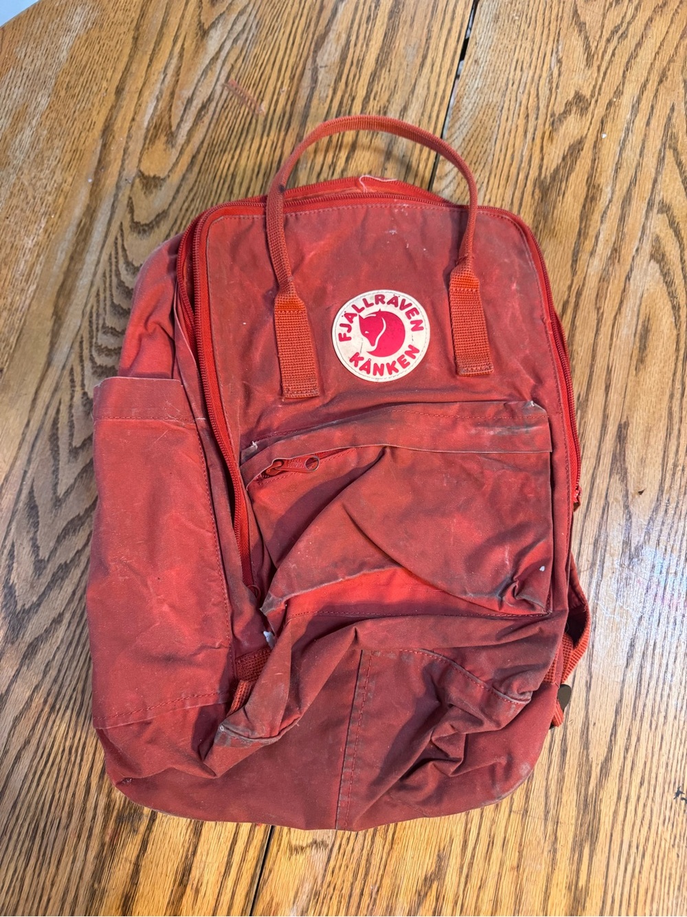 Fjallraven Kanken Backpack in Red